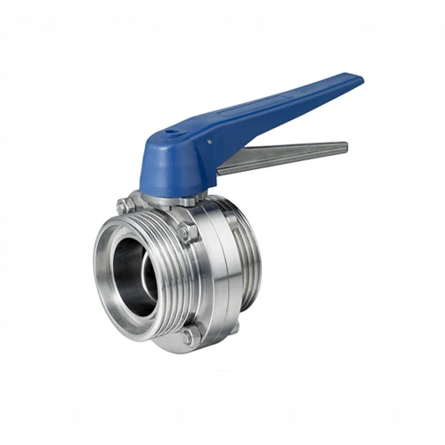 Sanitary Butterfly Valve 304 Tri Clamp with Squeeze Trigger Handle