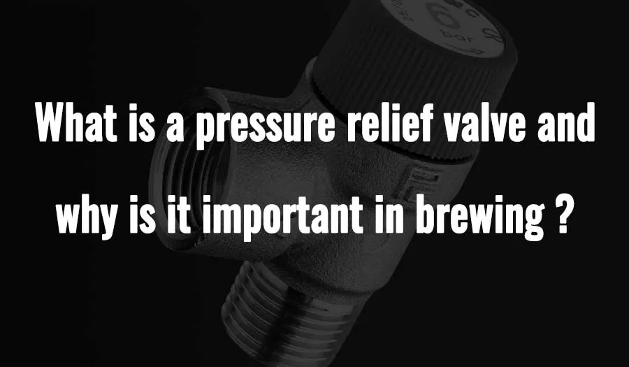 What is a pressure relief valve and why is it important in brewing?
