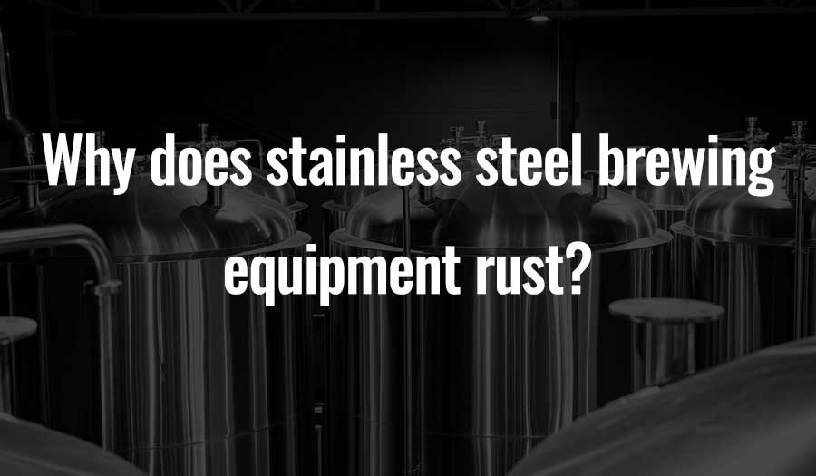 Why does stainless steel brewing equipment rust?