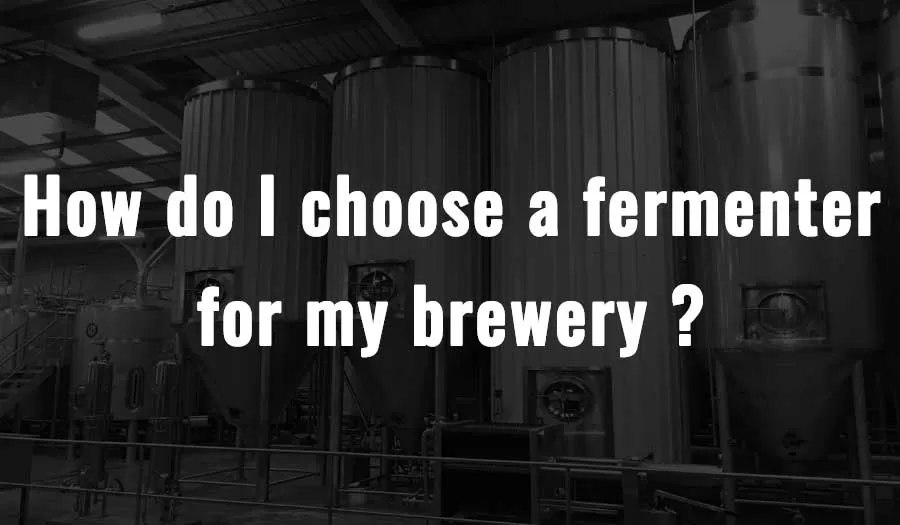 How do I choose a fermenter for my brewery？
