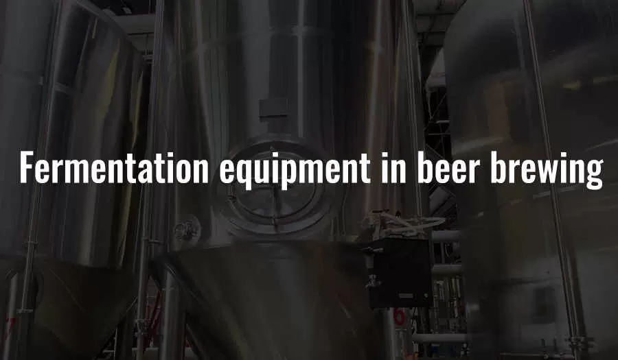 Matériel de fermentation pour le brassage de la bière