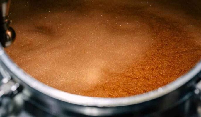 Malt extract caramelization