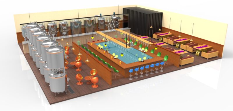 A brewery floor plan for what?