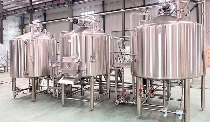 equipo de producción de cerveza