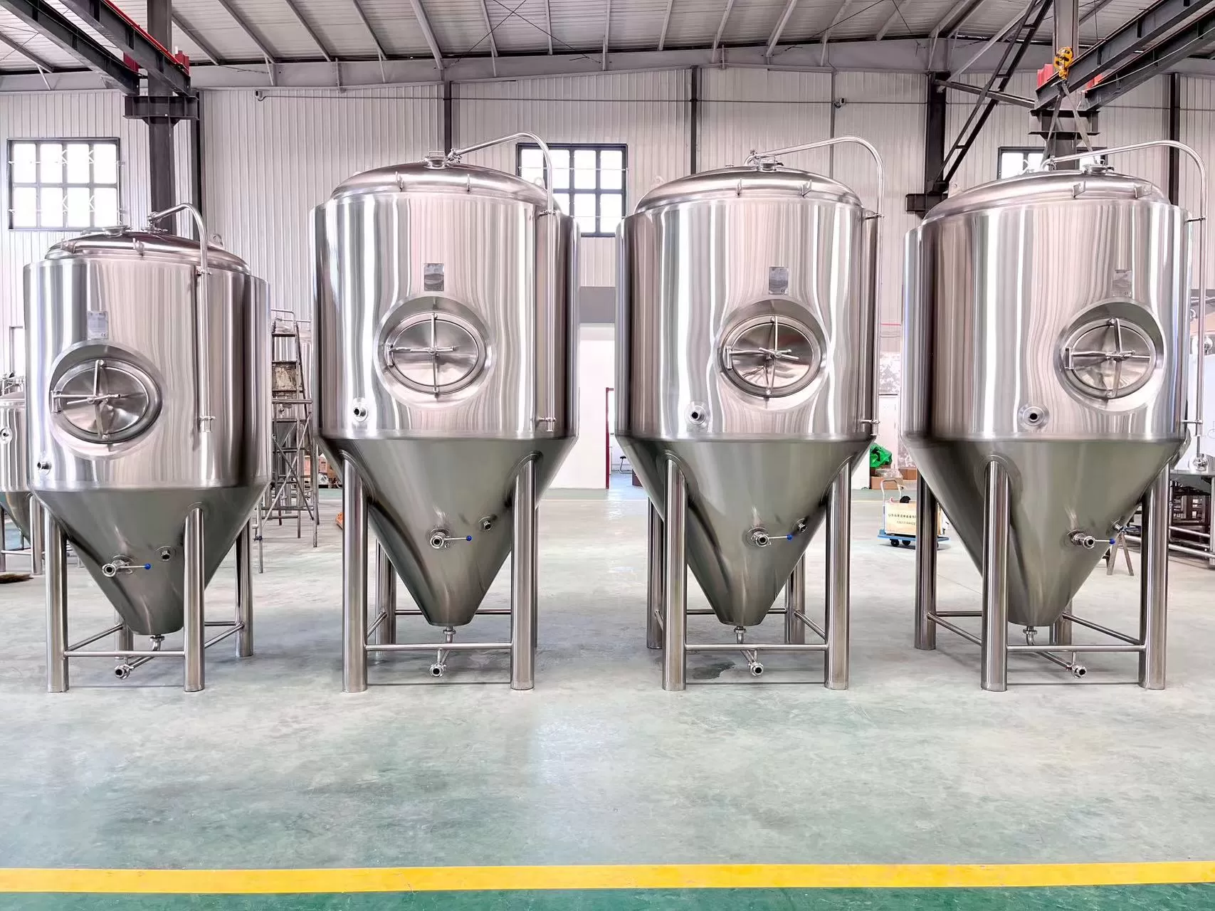 Tanque de fermentação de cerveja em aço inoxidável 1000L