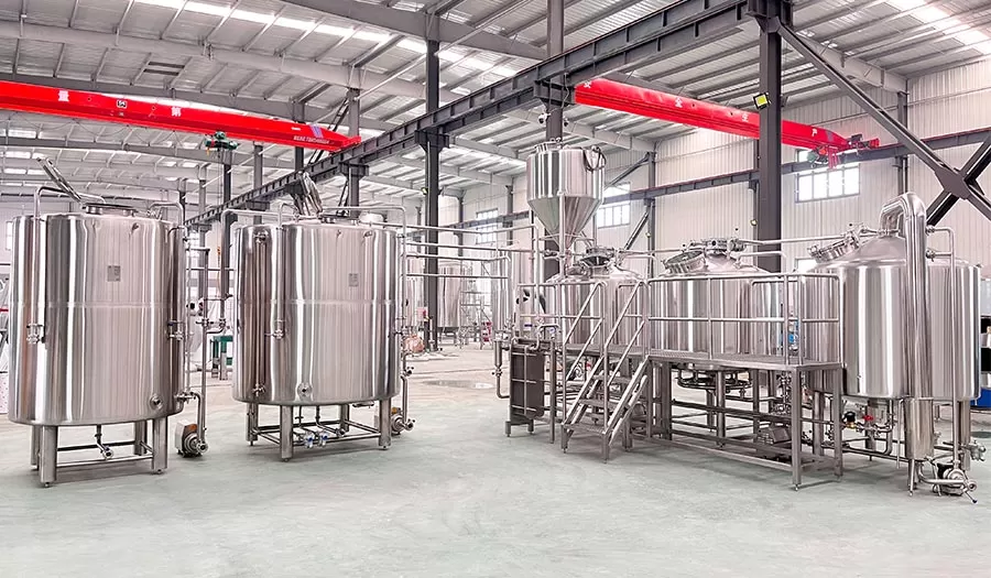 Equipamento de fabrico de cerveja em aço inoxidável 10HL