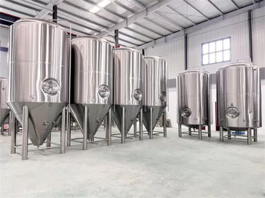 Roestvrijstalen brouwerijtanks