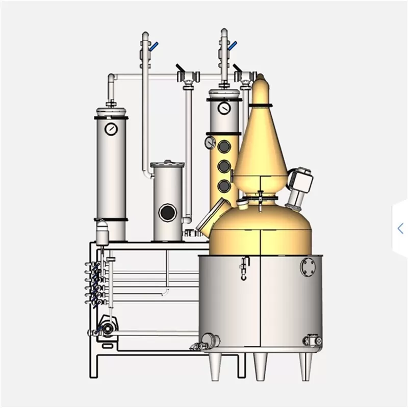 Équipement de distillerie 500L modèle 3D