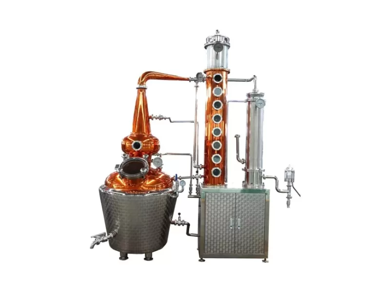 Attrezzatura per distillazione dorata da 500 litri