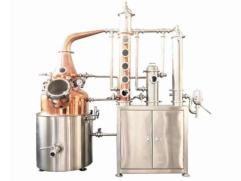 Attrezzatura per distillazione multifunzionale da 600 litri