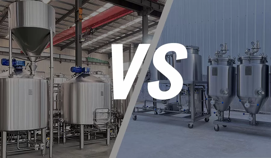 The difference between home brewing and commercial brewing