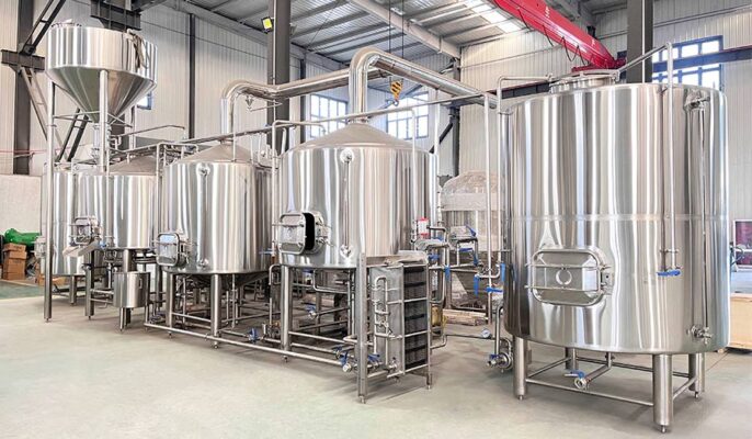 Sistema de elaboración de cerveza comercial automatizado