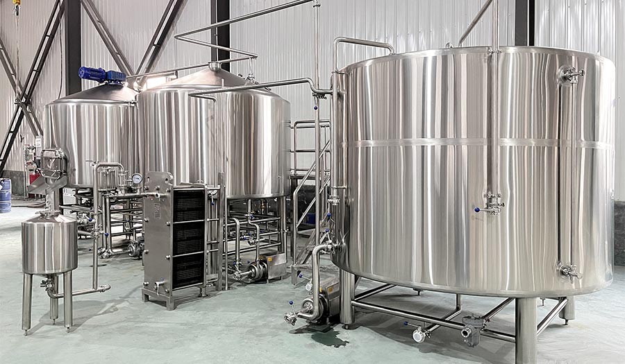 What equipment does a commercial brewery need?