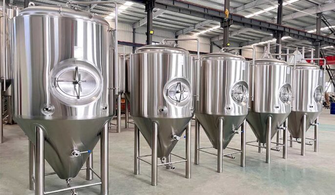 Configuración básica del sistema de elaboración de cerveza de 5 bbl