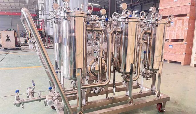 Prozess der Bierfiltration