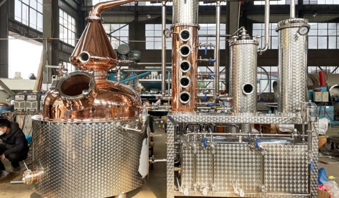Types d'équipements de distillation du brandy