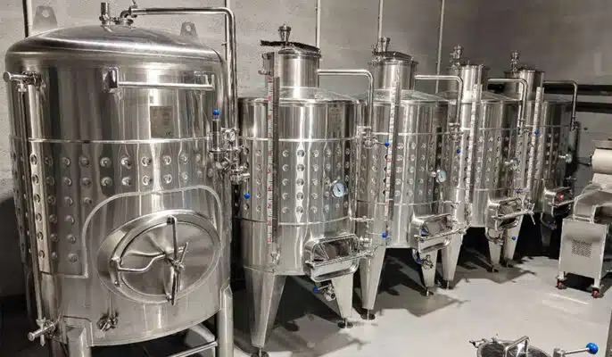 Winery Equipment: A Practical Guide to Wine Making Equipment, Winemaking Equipment & Supply 2 stainless steel wine fermentation tanks