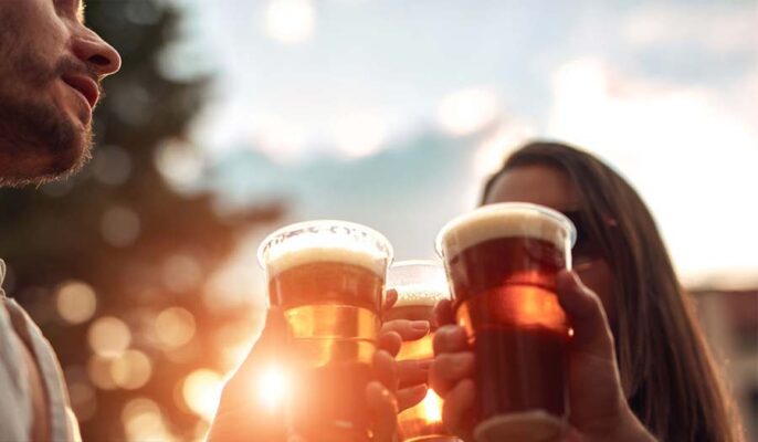 level of beer