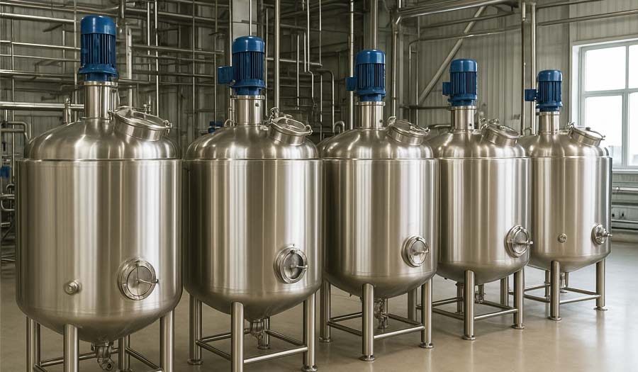 Food-Grade Stainless Steel Mixing Tanks Safeguarding Beverage Production