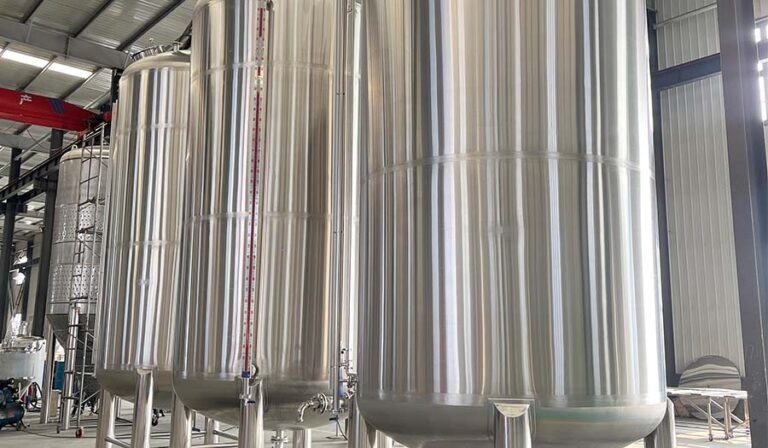 Tanques de armazenamento em aço inoxidável